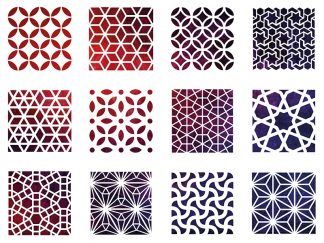 Orientalisches Design Schablone