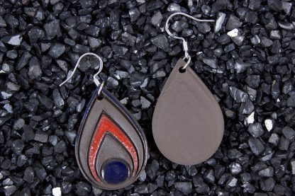 Keramik Ohrringe Drops, 925 Sterling Silber Haken – Bild 6